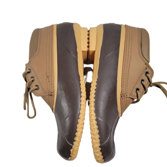 Superior Boot Company 3 eye Brown and Tan Duck Boots. Unisex. Women's size 9 - Picture 5 of 7